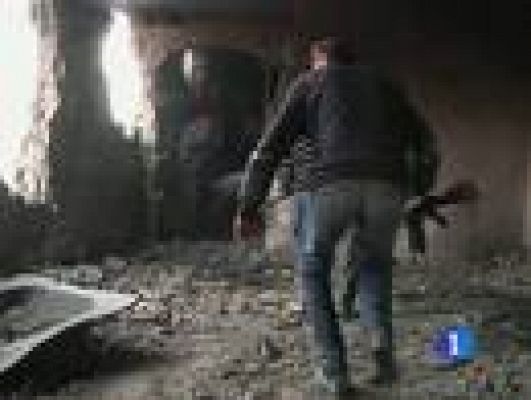 Telediario 1 - Misrata es una ciudad minada por los proyectiles