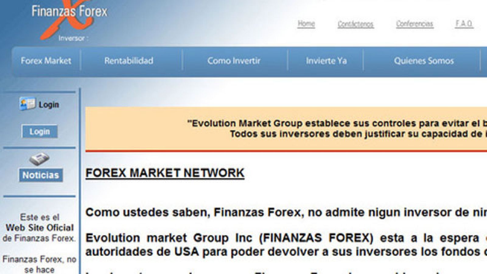 Finanzas Forex protagoniza una de las grandes estafas en el mercado de divisas | Ver