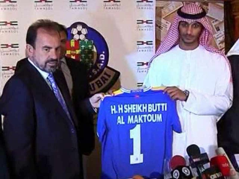 El presidente azulón aclara que solo se han firmado "una serie de acuerdos". Sin embargo, Royal Emirates afirma que ha pagado entre 70 y 90 millones por el club madrileño.