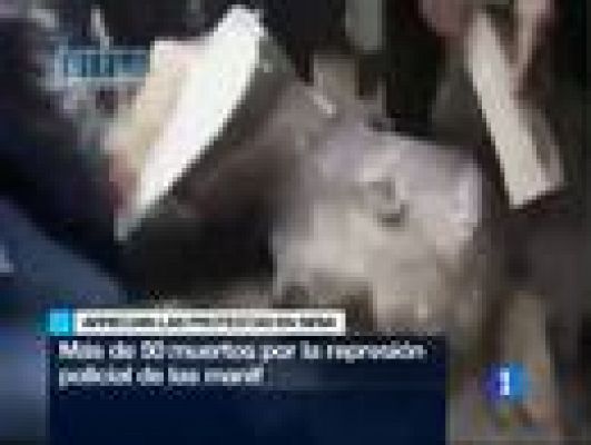 Telediario 1 - Telediario 2 en 4' - 22/04/11