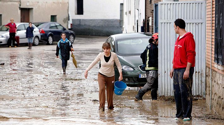 Telediario 1 - Inundaciones en Cebolla