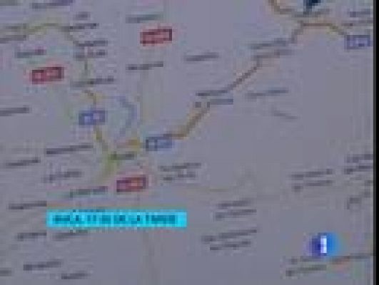 Telediario 1 - Atascos en varios accesos a Madrid y en Despeñaperros