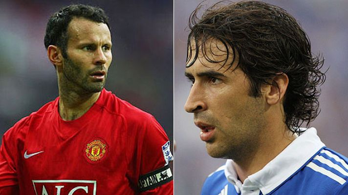 Raúl y Giggs, duelo de veteranos