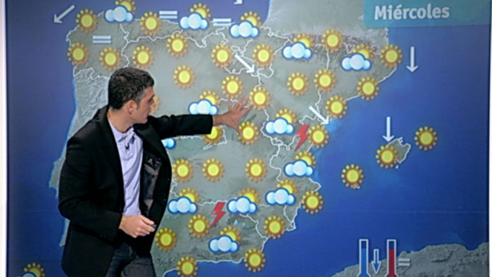 Cielos nubosos en casi toda España