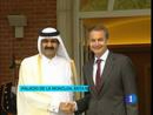 Telediario 1 - Catar: 300 millones para las cajas