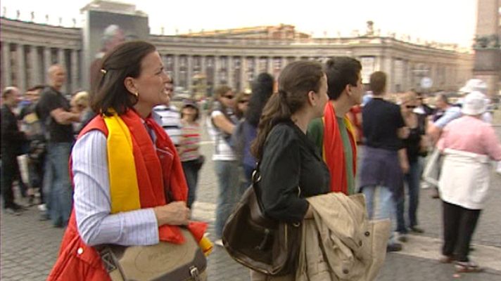 Telediario 1 - Los peregrinos ya se dirigen a Roma