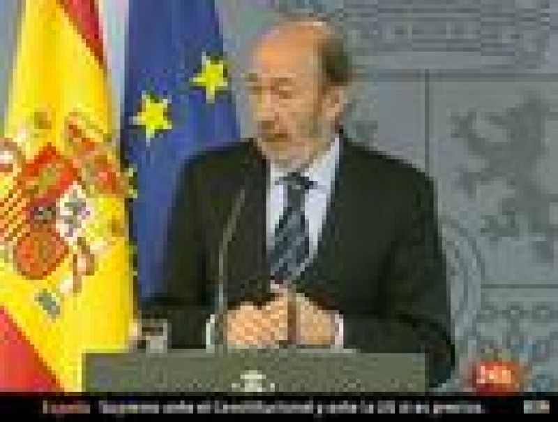 Rubalcaba: España no subirá el nivel antiterrorista tras la muerte de Bin Laden, pero sigue el peligro
