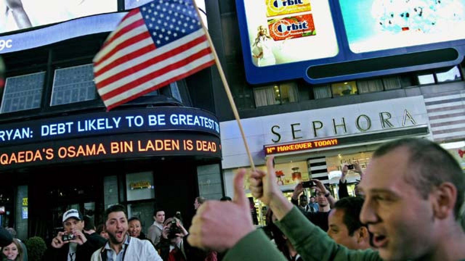 Nueva York vive en la calle la muerte de Bin Laden | Ver