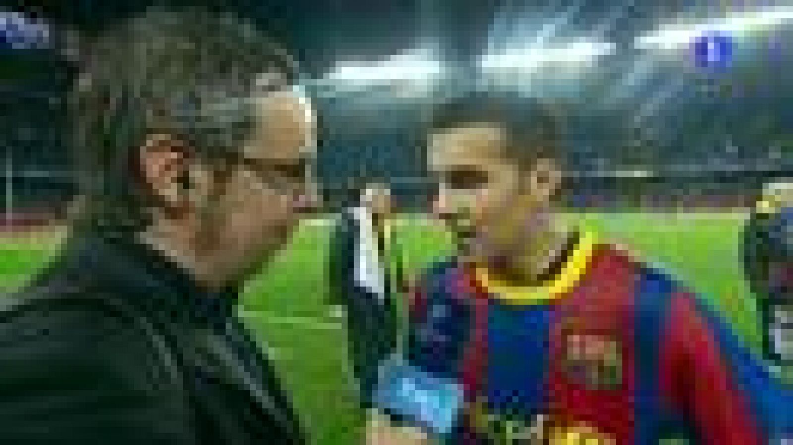 El autor del gol del FC Barcelona espera "que se repita la historia del 92" en Wembley, en una nueva final de Liga de Campeones. "Siento mucha alegría. Siempre es difícil llegar a una final, así que contento por eliminar a un gran rival como el Real