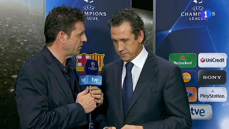 Jorge Valdano, director general del Real Madrid, dijo al final del partido ante el FC Barcelona que la eliminatoria "ha sido marcada a fuego por la actuación arbitral". 