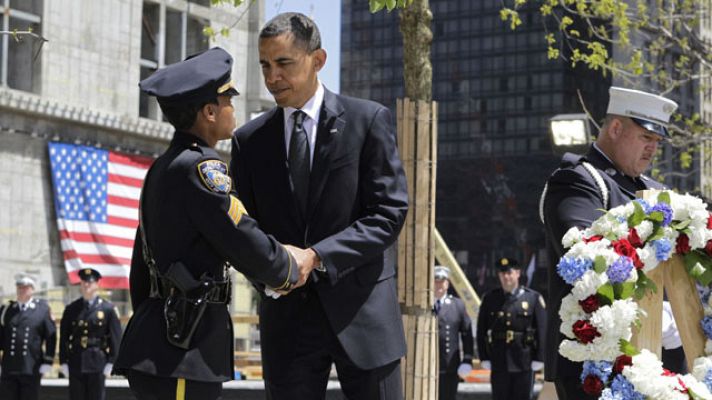 Obama, con las víctimas del 11-S