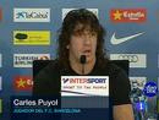 Telediario 1 - Puyol: "La Liga es muy importante"