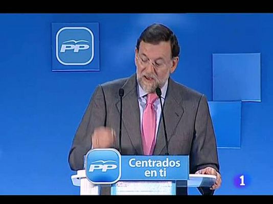 Telediario 1 - Rajoy habla de "infundados" temores