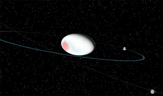 El misterioso brillo helado del planeta enano Haumea