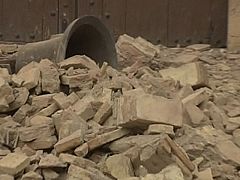 El campanario de Lorca se derrumba en directo