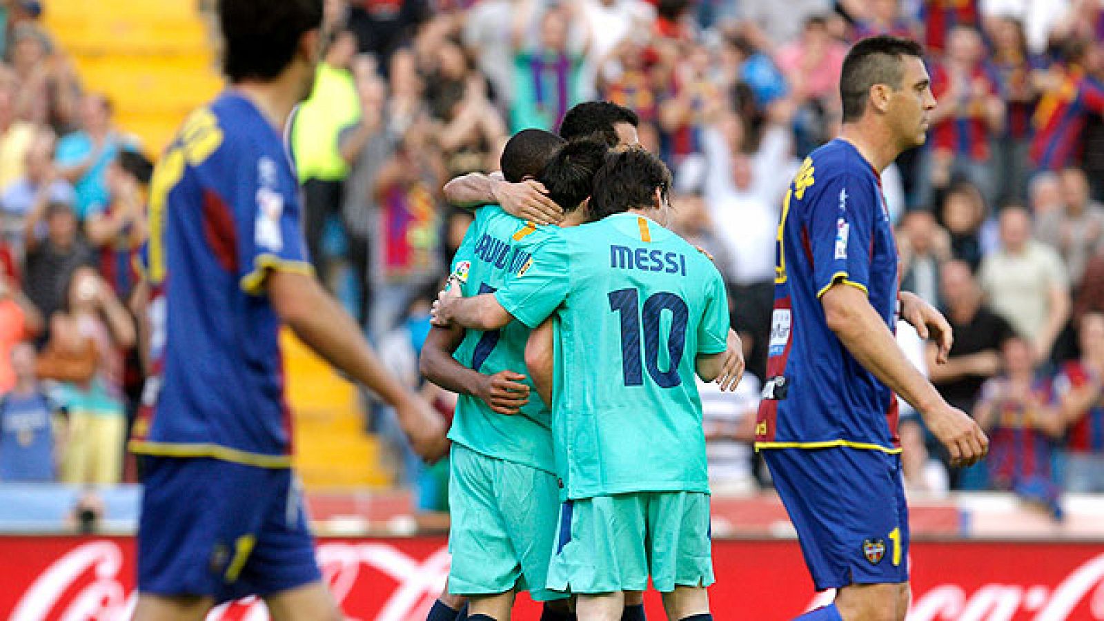 El Barça consiguió su 21º título de Liga en el Ciudad de Valencia, al conseguir el punto que necesitaba para proclamarse campeón.