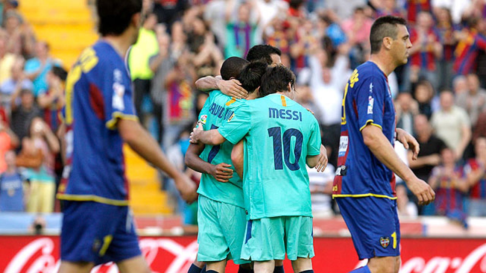 El Barça consiguió su 21º título de Liga en el Ciudad de Valencia, al conseguir el punto que necesitaba para proclamarse campeón.