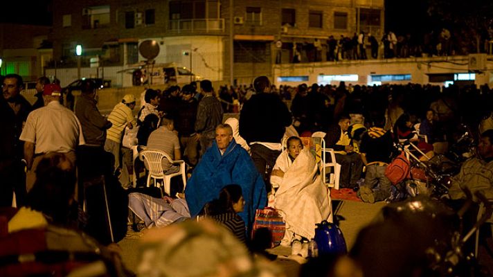Telediario 1 - Lorca pasa la noche en la calle