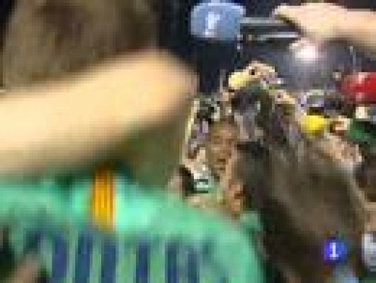 Telediario 1 - Fiesta culé de Valencia a Barcelona