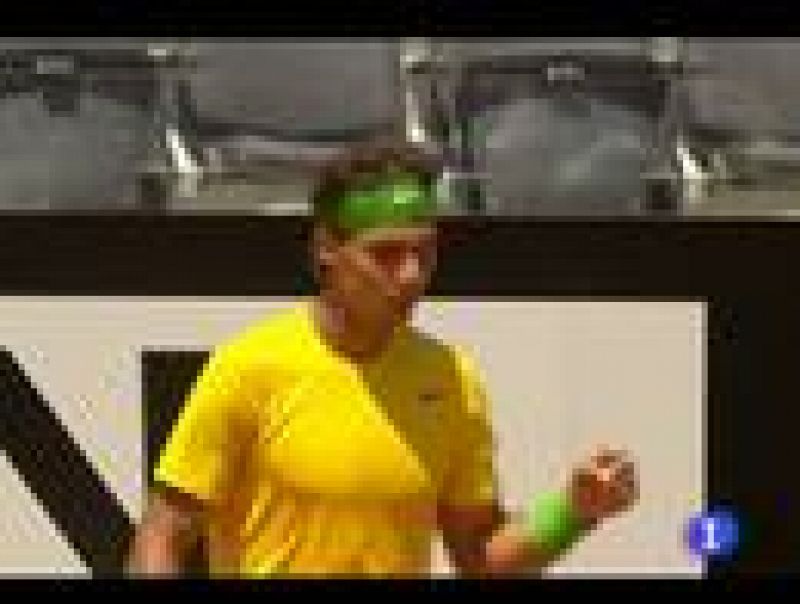 Rafa Nadal avanza a cuartos de final del Masters 1.000 de Roma tras ganar a su amigo Feliciano López.