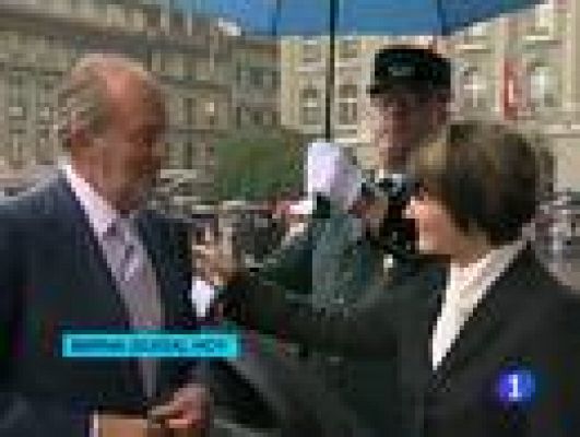 Telediario 1 - Los Reyes en Suiza