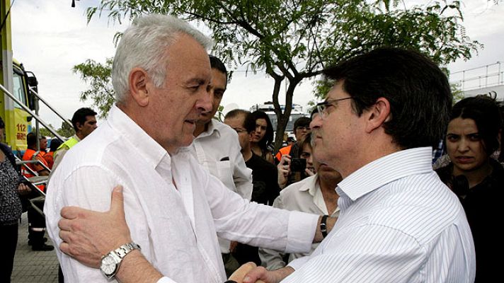 Telediario 1 - El alcalde de Lorca con promotores