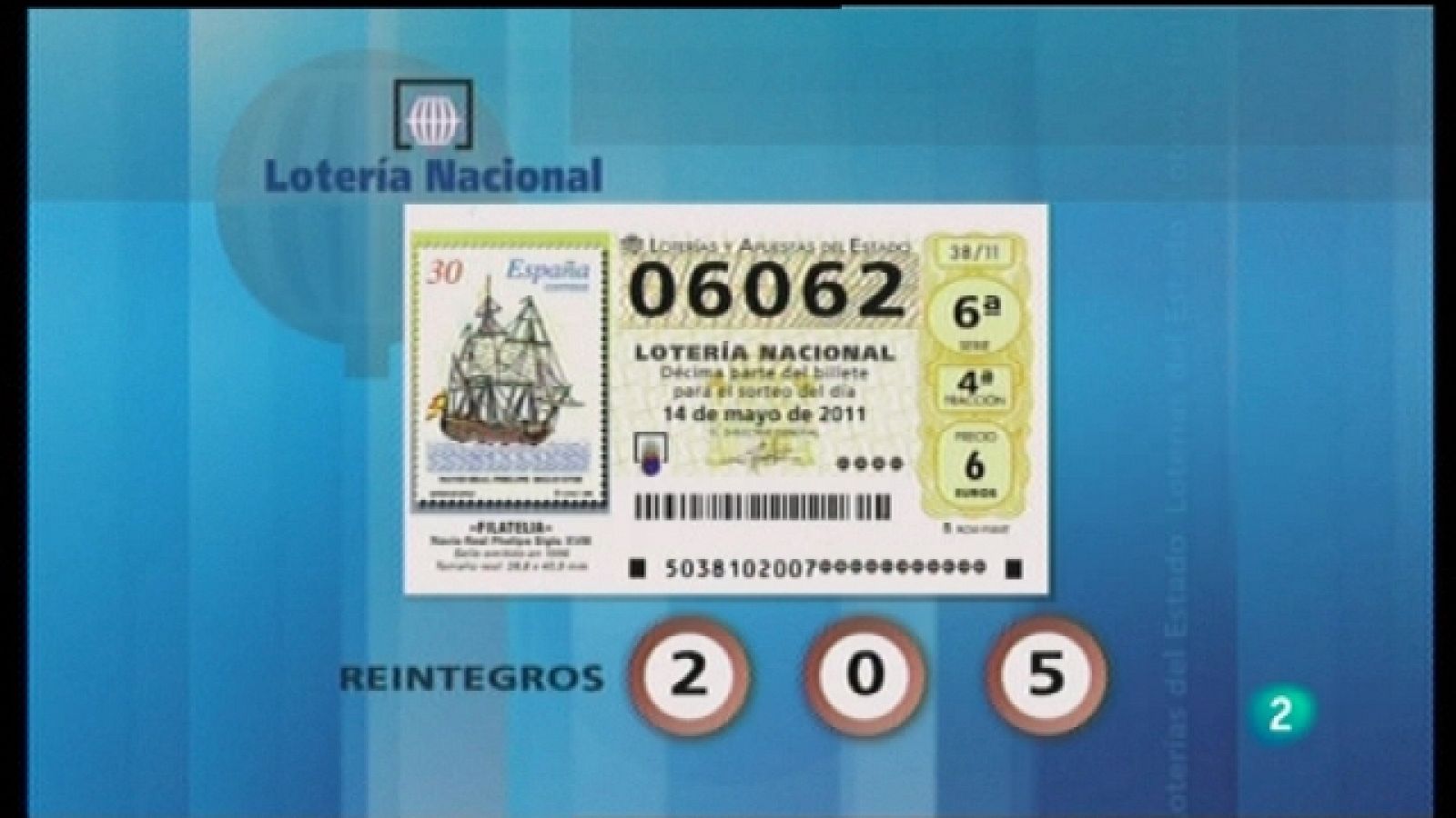 Loterías: Lotería diaria - 14/05/11 | RTVE Play