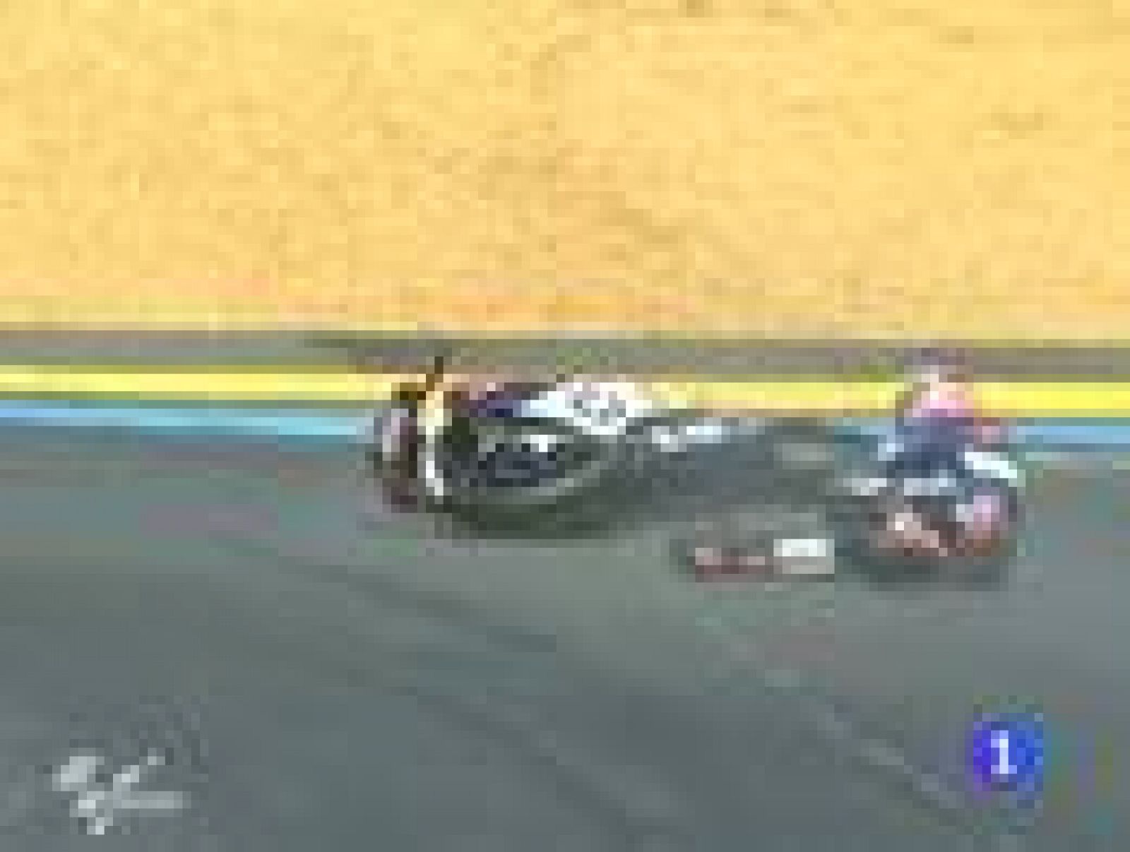 El piloto español sufrió una aparatosa caída en los entrenamientos clasificatorios del GP de Francia 
