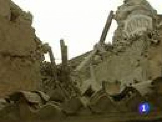 Telediario 1 - Domingo en Lorca con réplicas