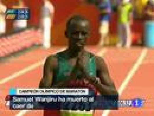 Telediario 1 - Muere Samuel Wanjiru, oro en Pekín'08
