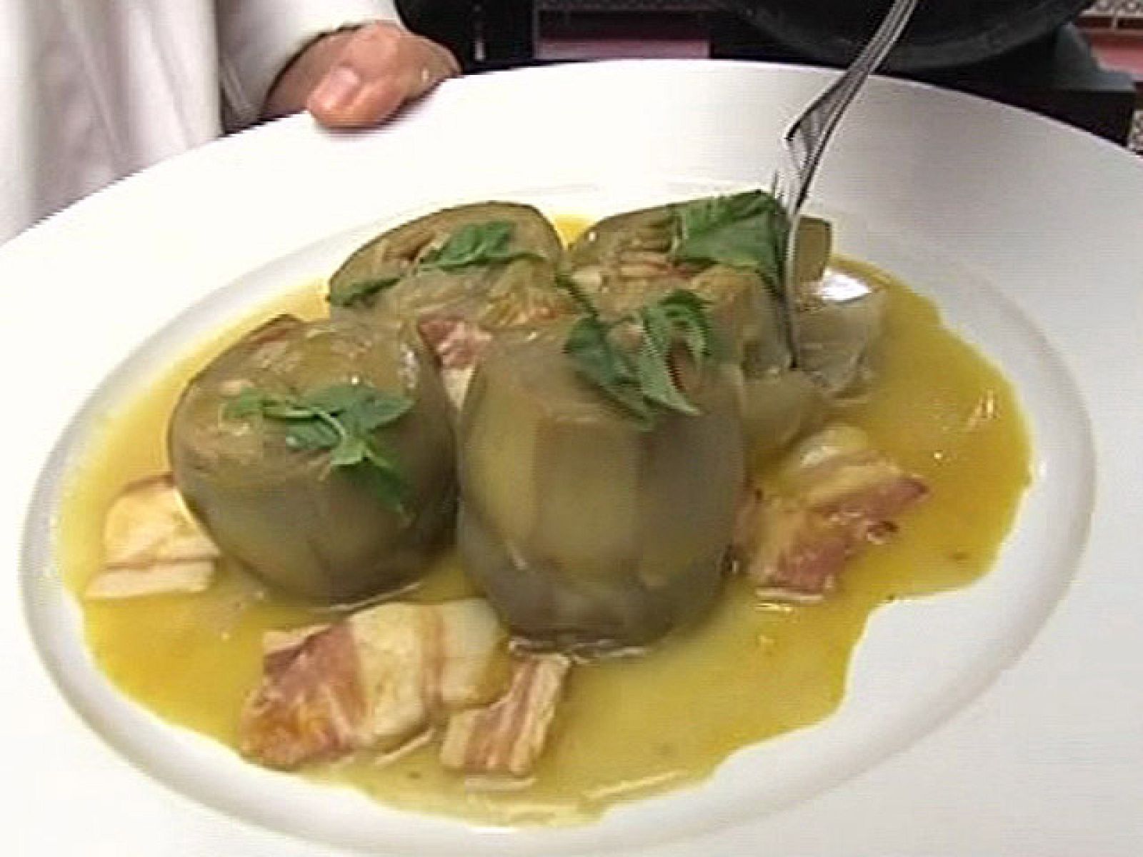 España Directo - Panceta con alcachofas