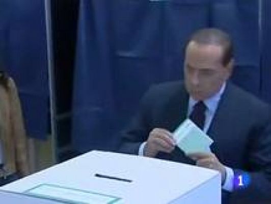 Telediario 1 - Berlusconi pierde Milán