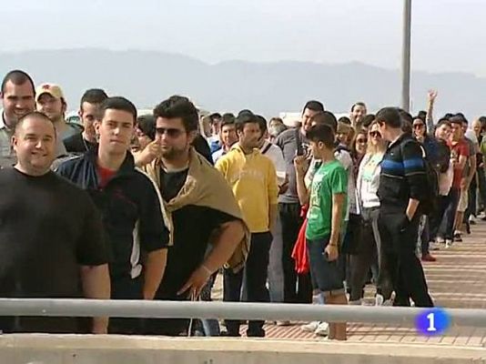 Telediario 1 - Ganas de ver al Madrid por Lorca