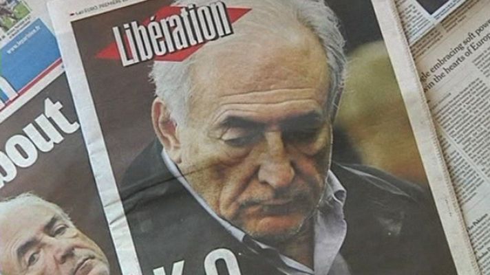 Telediario 1 - Strauss Kahn prepara desde la cárcel la estrategia de defensa