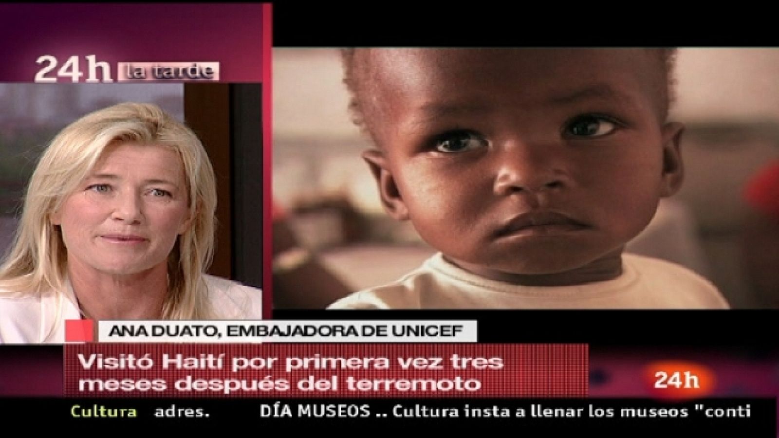La tarde en 24 horas - Tercera hora - La actriz Ana Duato, embajadora de UNICEF en España - 18/05/11 - Ver ahora