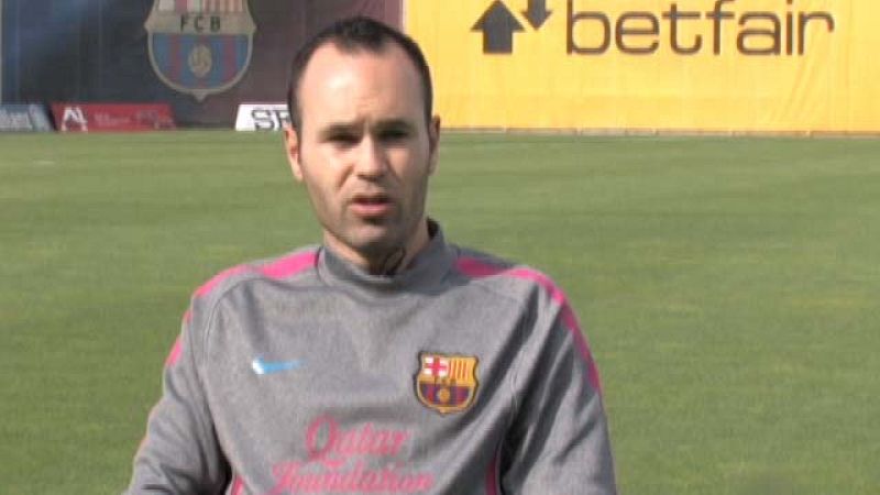 El jugador del FC Barcelona Andrés Iniesta se ha alegrado que su compañero Sergio Busquets pueda jugar la final de la Liga de Campeones ante el Manchester United, el próximo 28 de mayo en Wembley.