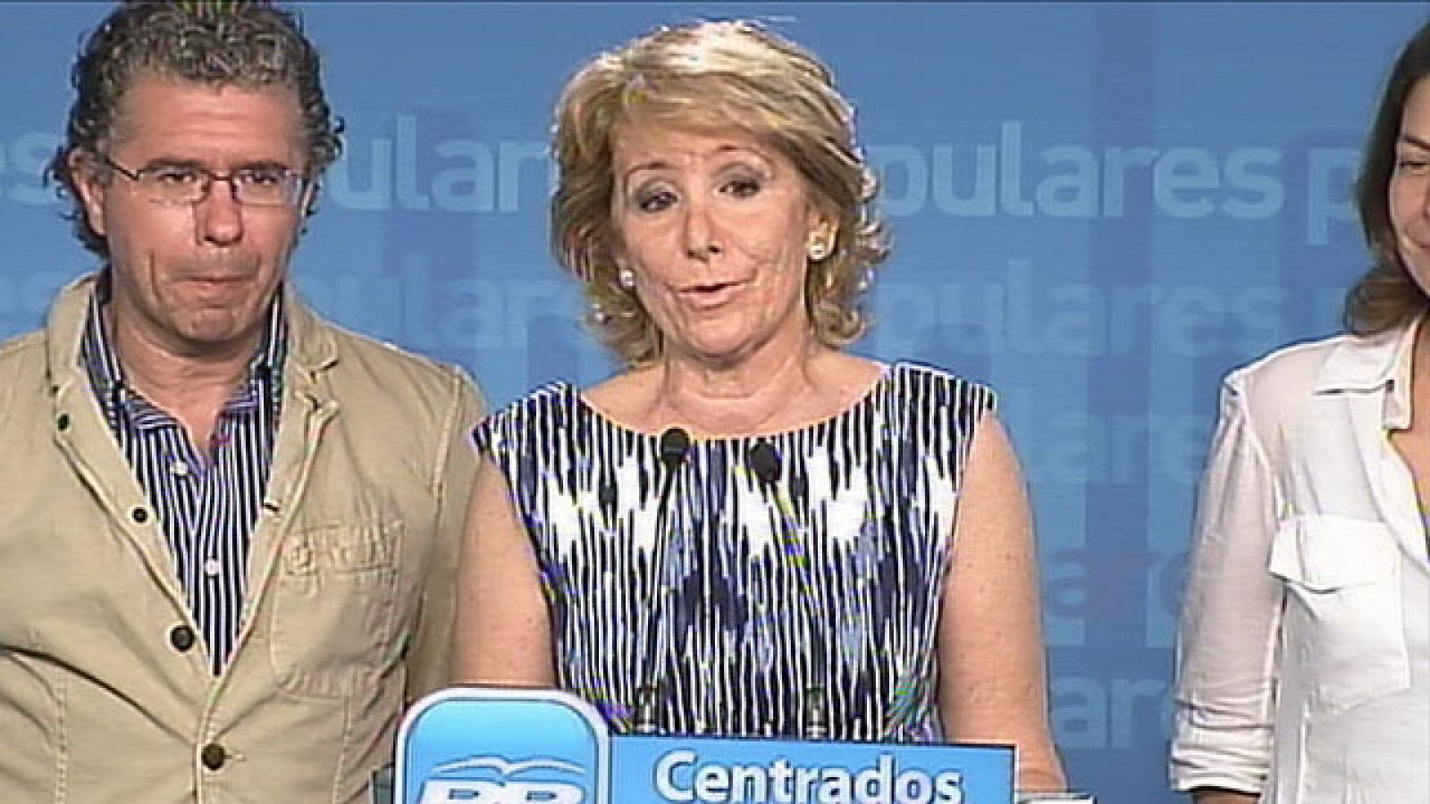  Esperanza Aguirre garantiza que gobernará "para todos"