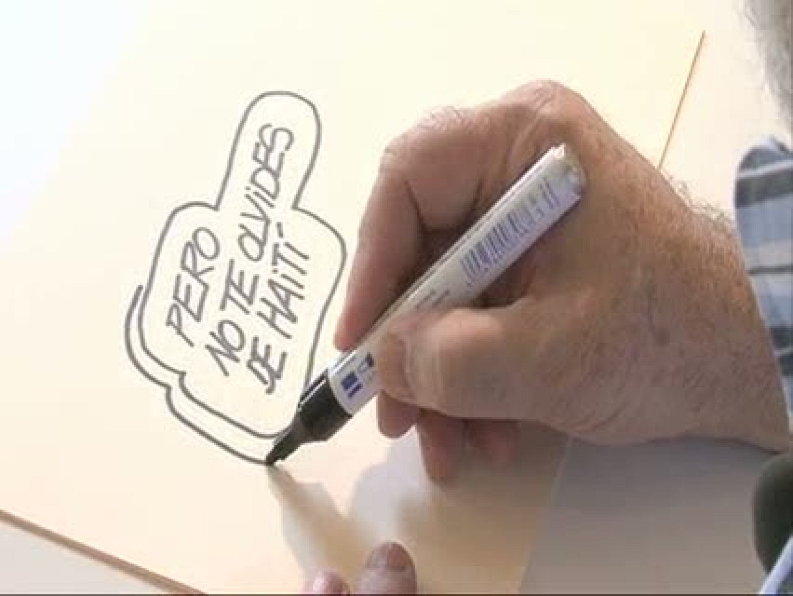 Hablamos con el humorista Forges antes de partir para Haití. Él dibujante, que con su trabajo intenta que no se olvide la tragedia del país caribeño, nos animó a hacer "turismo solidario" en Haití, como forma de impulsar el desarrollo de la maltrecha economía de ese país.   