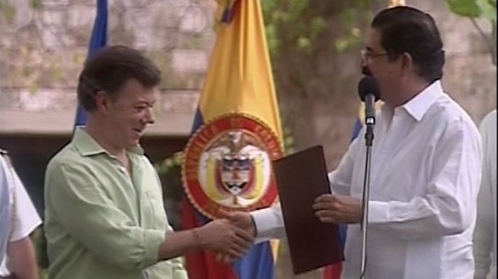 Telediario 1 - Honduras permitirá el regreso al país del expresidente Manuel Zelaya