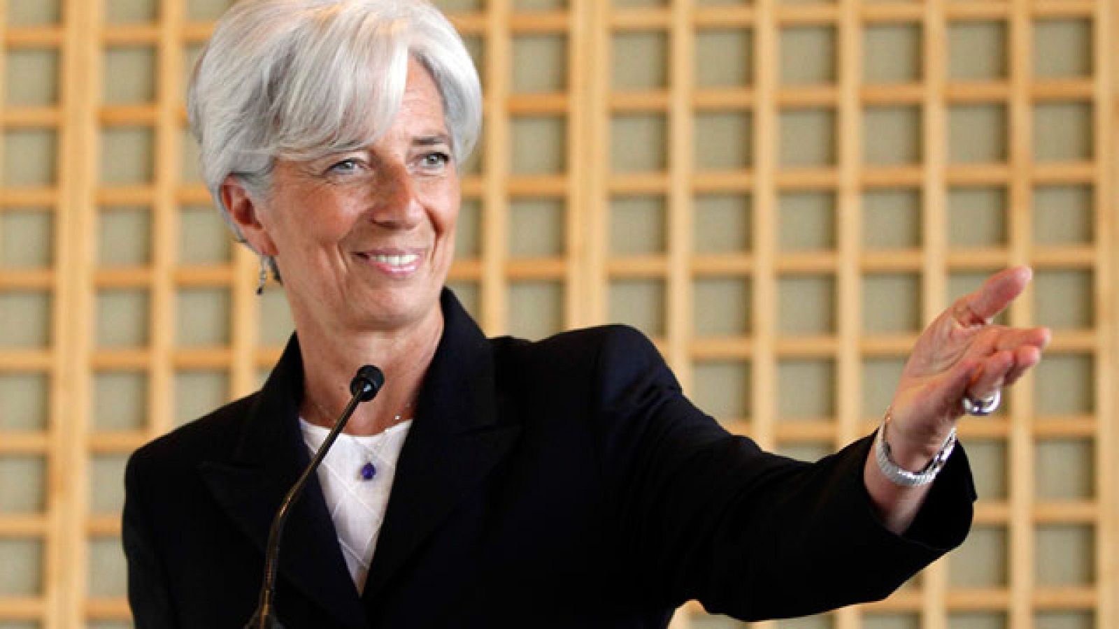 La ministra de Economía francesa, Christine Lagarde, ha presentado en París su candidatura para dirigir el FMI, apoyada por la mayoría de los países europeos.