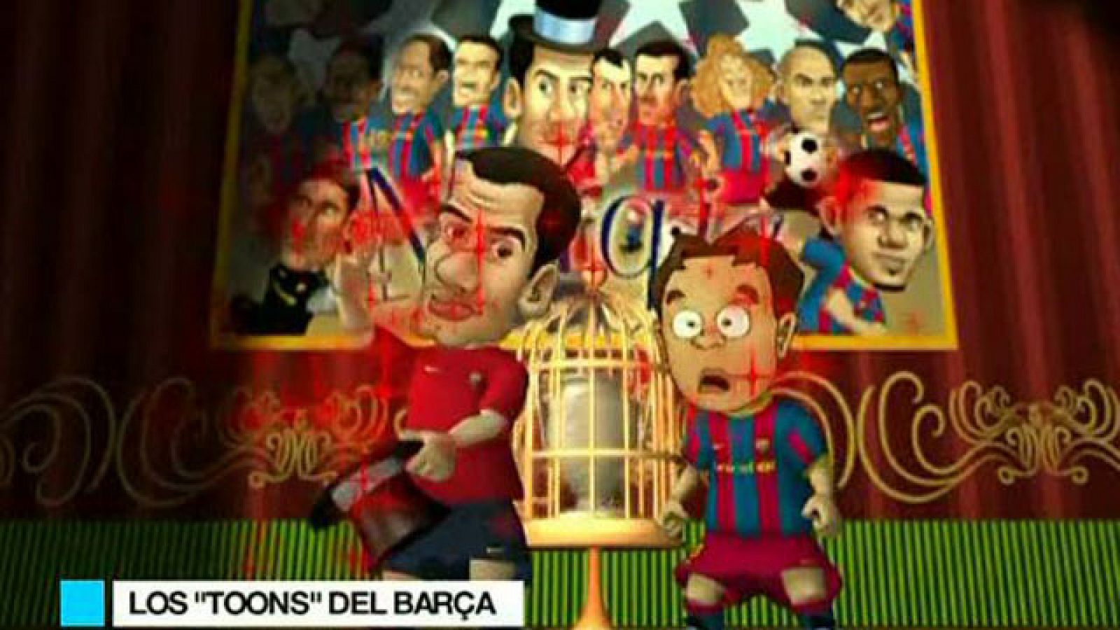 El Barça se convierte en un dibujo animado | Ver
