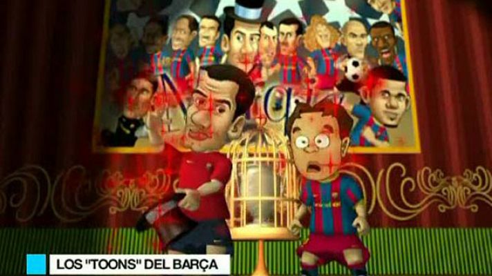 Telediario 1 - Los dibujos animados del Barça