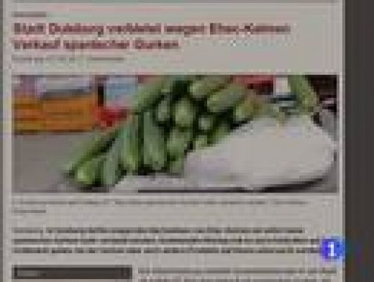 Telediario 1 - La crisis de los pepinos