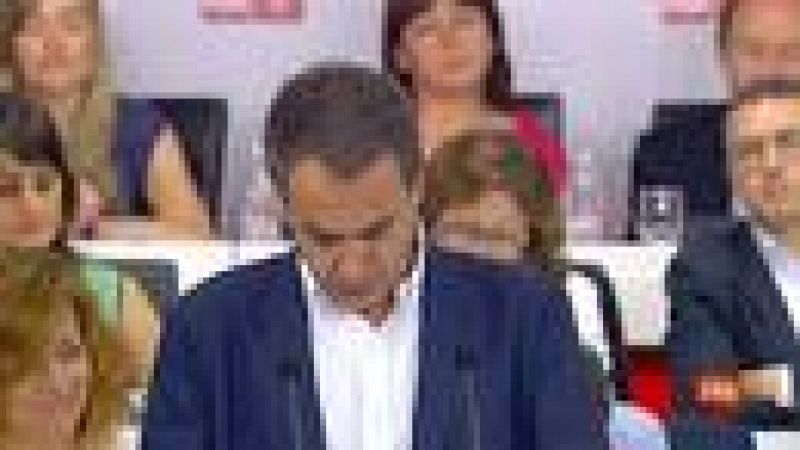 Comparecencia íntegra de Zapatero postulando a Rubalcaba como candidato