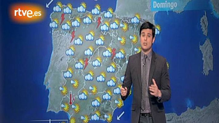 El tiempo - Chubascos en el interior