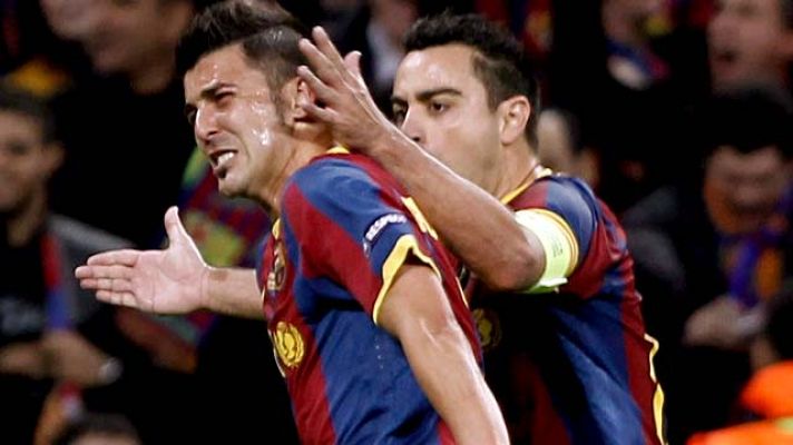 Champions League - Gol de Villa para enmarcar (3-1)