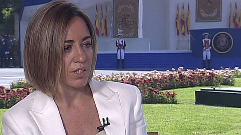 La ministra de Defensa, Carme Chacón, ha asegurado que el PSOE tiene en Alfredo Rubalcaba "un gran candidato". 