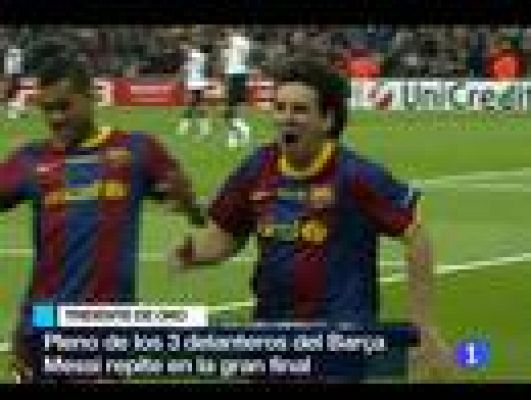 Telediario 1 - El Barça gana la Champions a lo grande