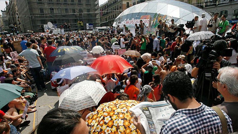  El Movimiento 15M reflexiona sobre si desocupan la Puerta del Sol