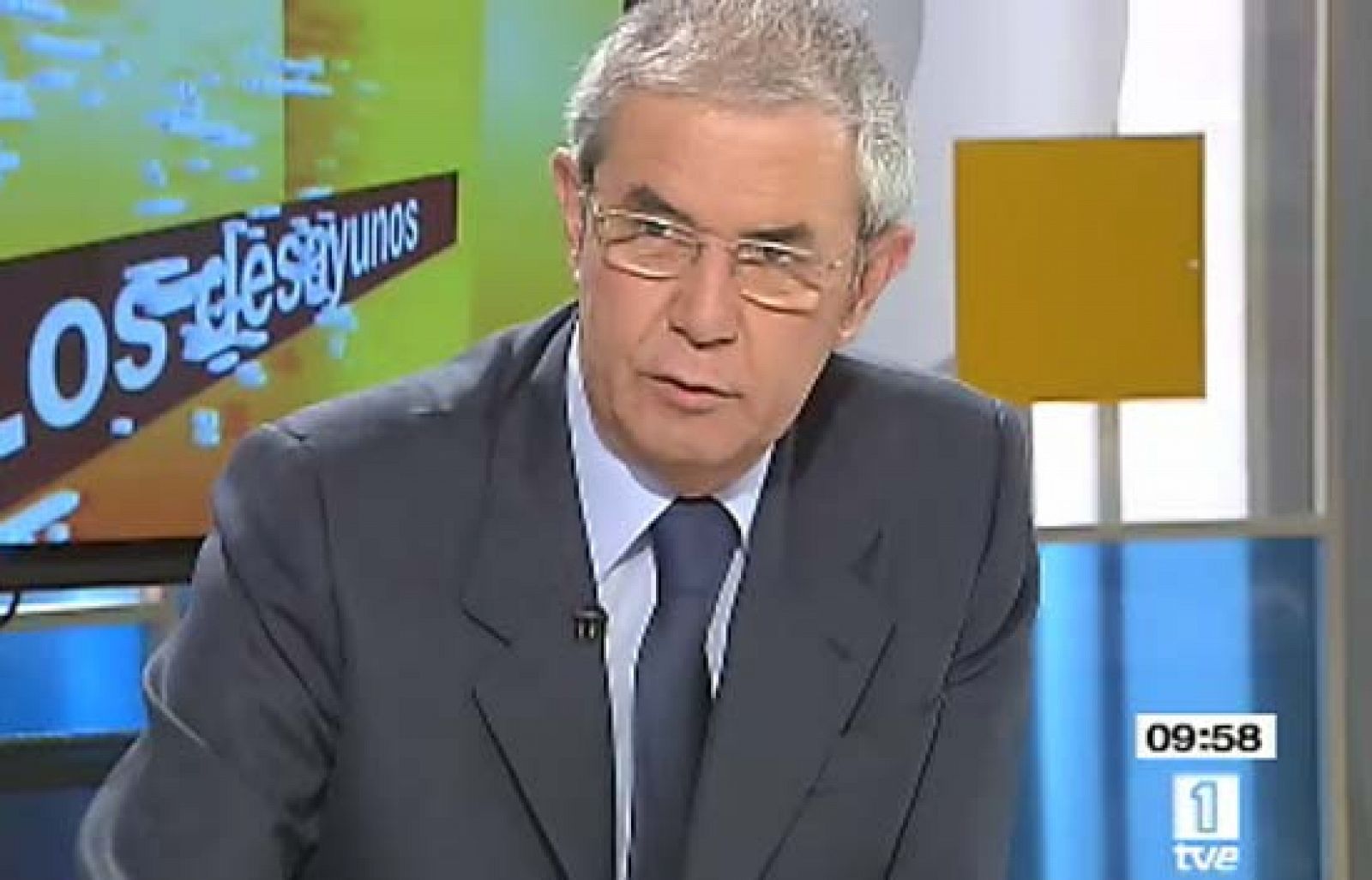 Emilio Pérez Touriño, presidente de Galicia, pide en 'Los Desayunos' de Televisión Española un modelo de financiacíon equilibrado.